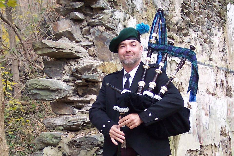 The Artist Bagpiper, James Freeman