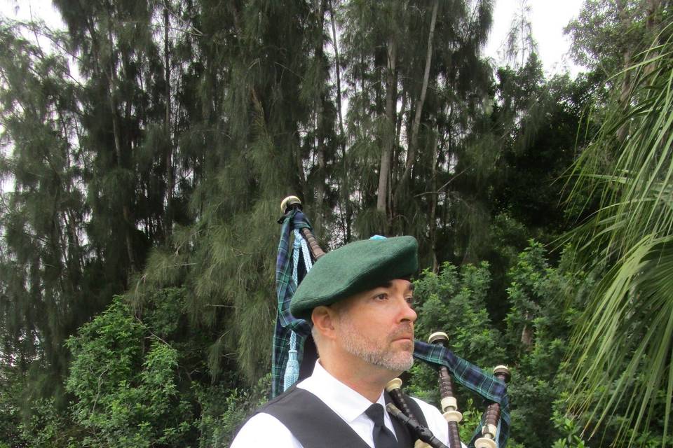 The Artist Bagpiper, James Freeman