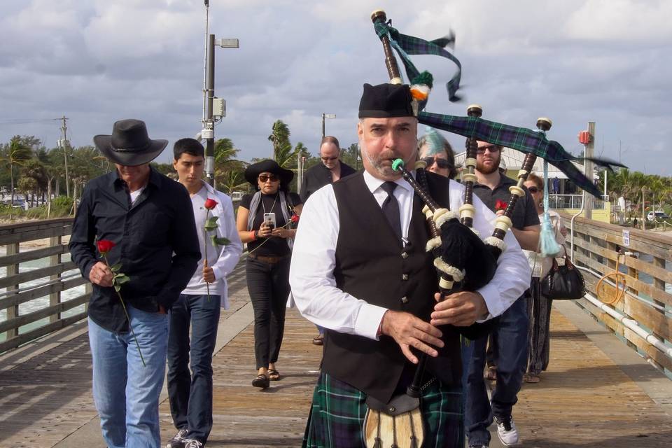 The Artist Bagpiper, James Freeman