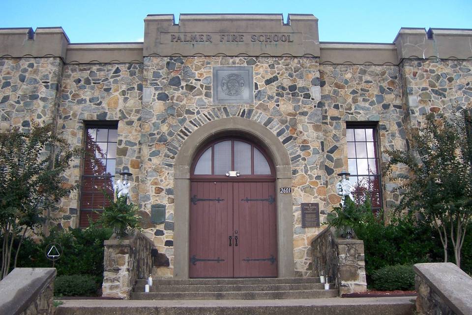 Venue's stone exterior