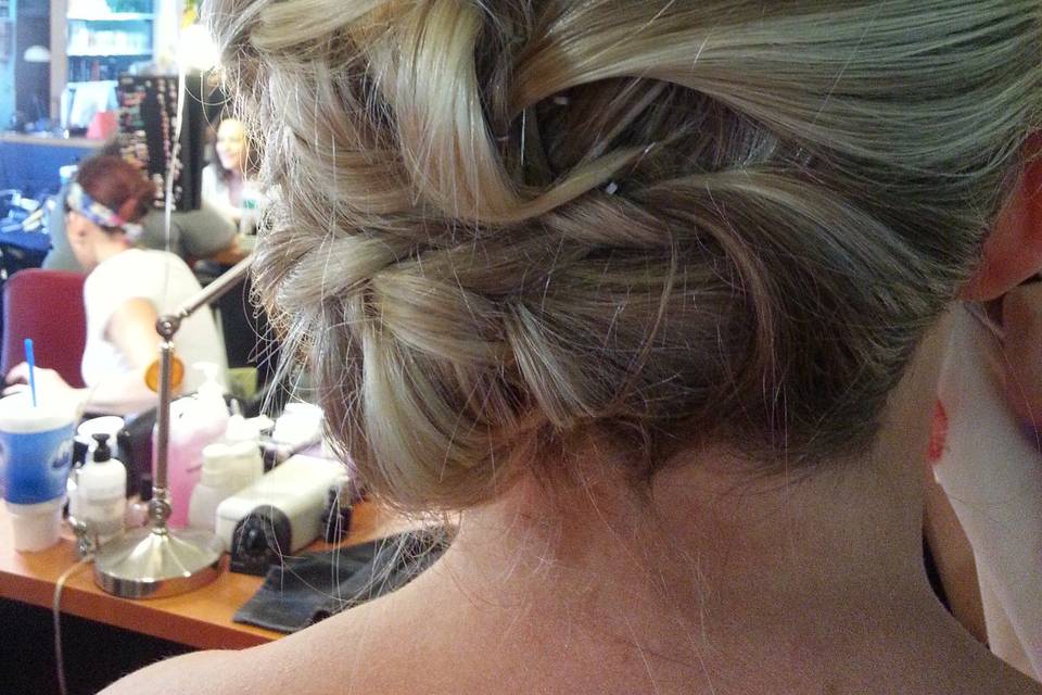 Lovely wedding updo