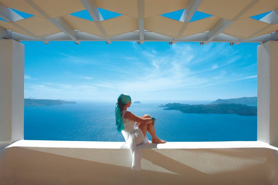 Santorini Zen Spa view