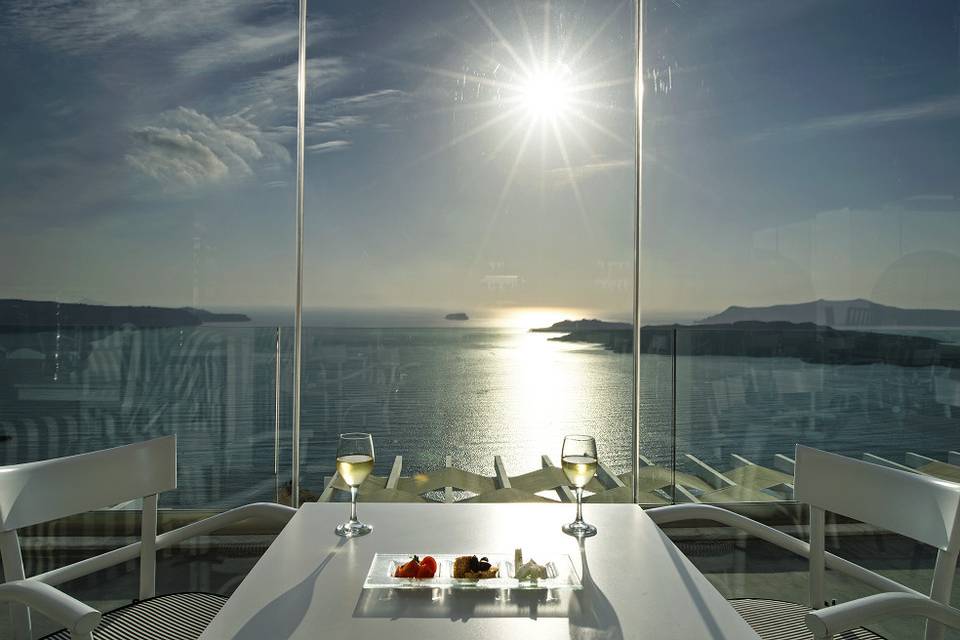 Santorini Zen Spa view