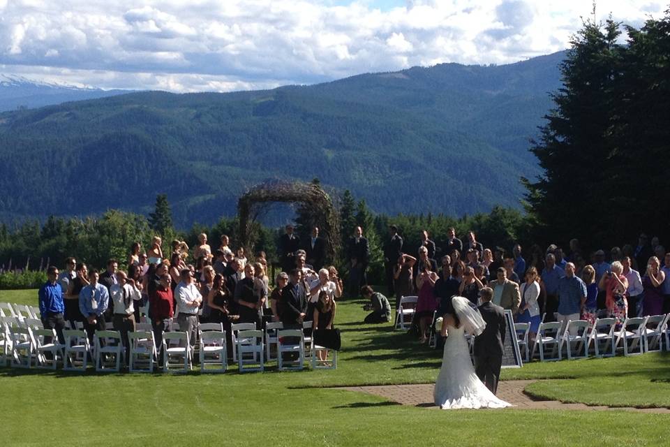 Outdoor wedding