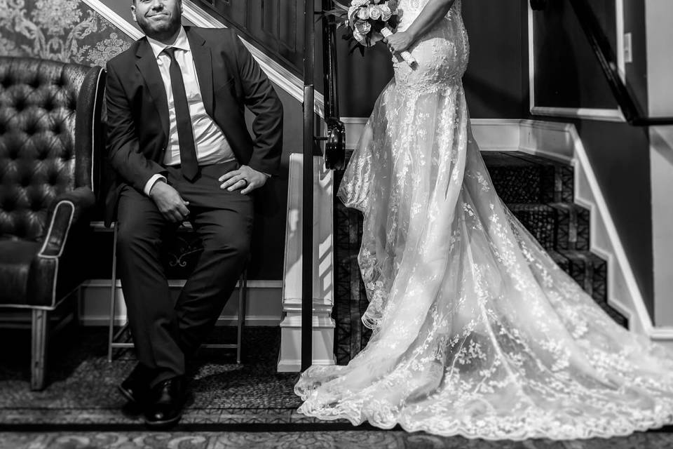 Classic wedding reception