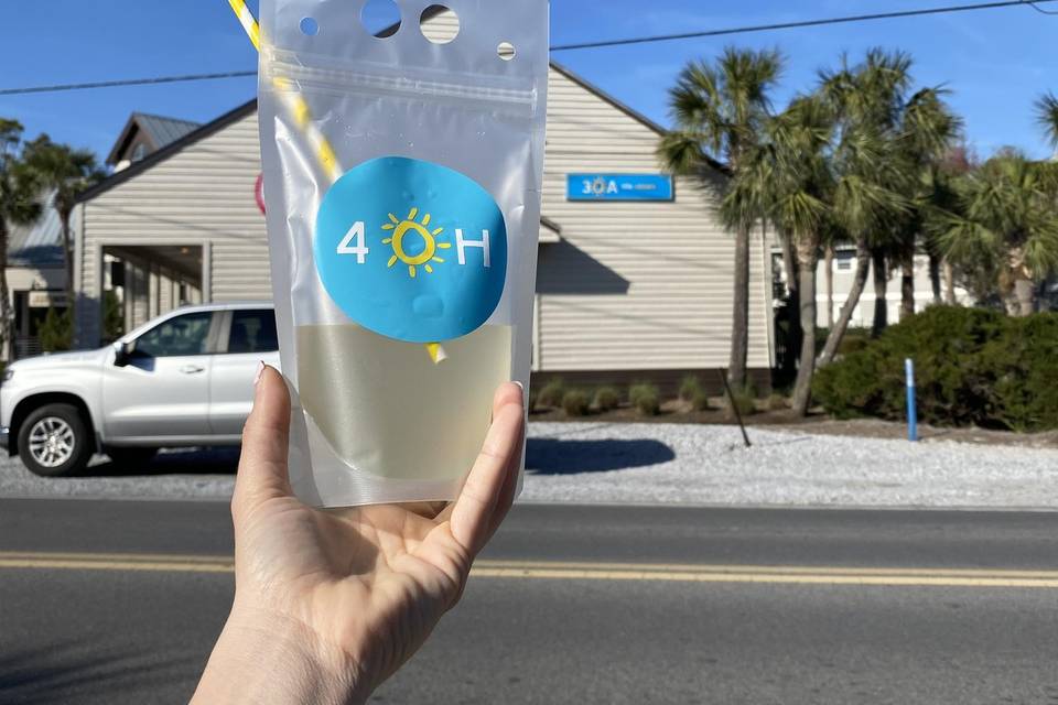 Personalized adult juice pouch