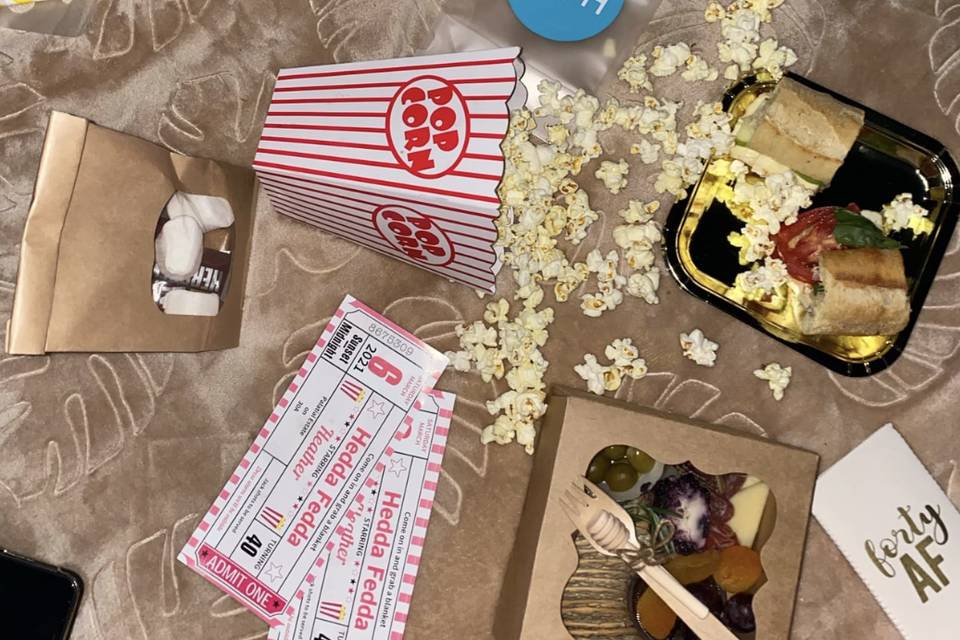 Backyard movie snacks