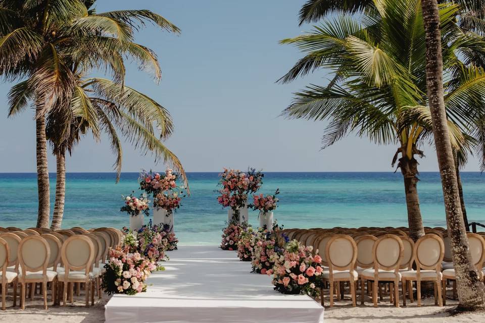 Beachfront Ceremony Setup