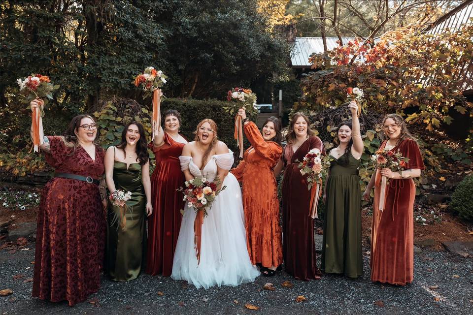 Fall Bridal Party