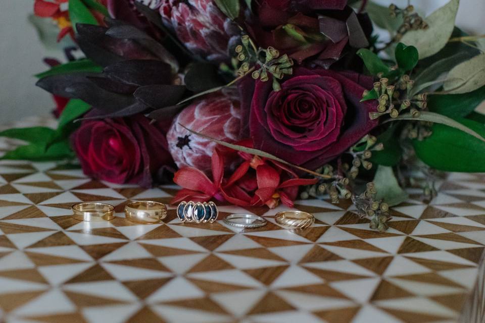 Bouquet and Rings