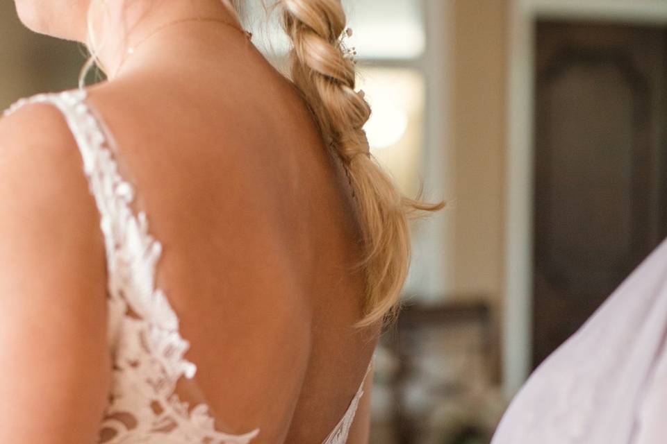 Bride's Dress Details