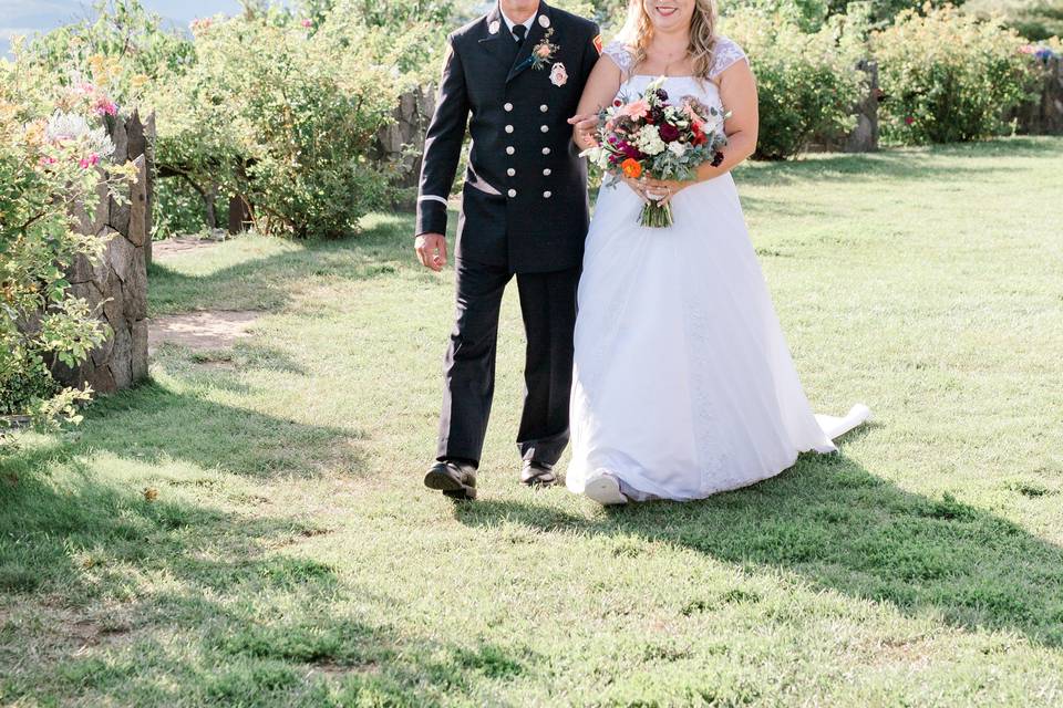 Bride with Dad