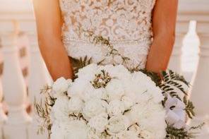 Handtied Round Bridal Bouquet