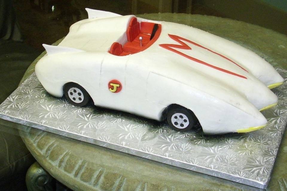 Car inspired cake