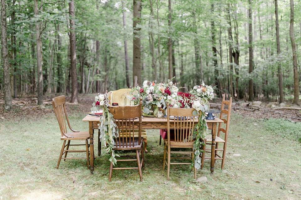 BoHo Woods Table Wide