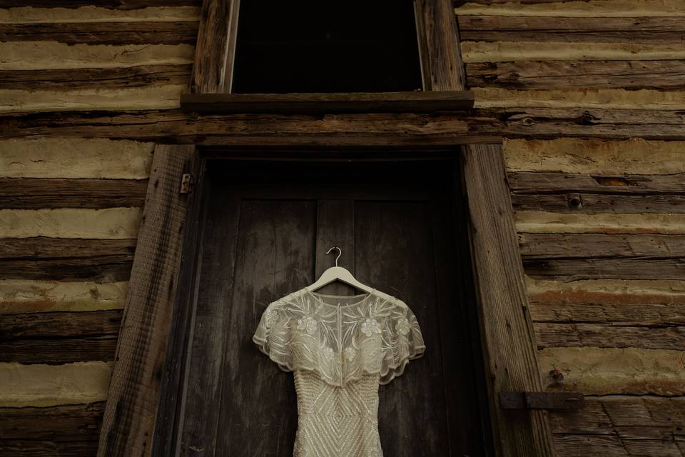 Dress on Cabin Door