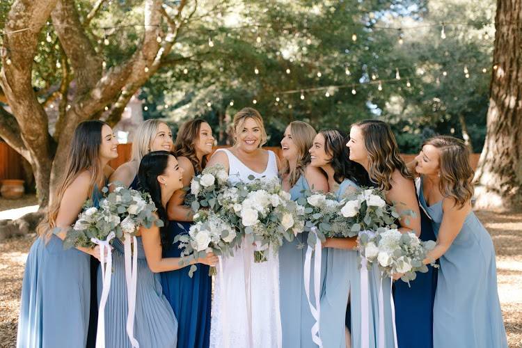 Bridal party | dusty blue