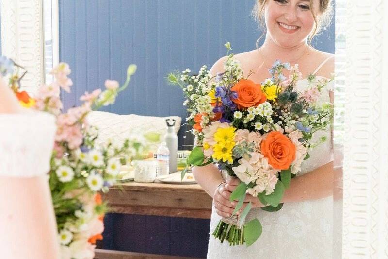 Colorful summer bouquet