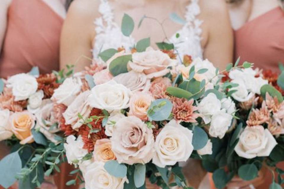 Rust color bouquets