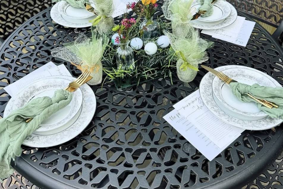 He's gonna be a golfer!