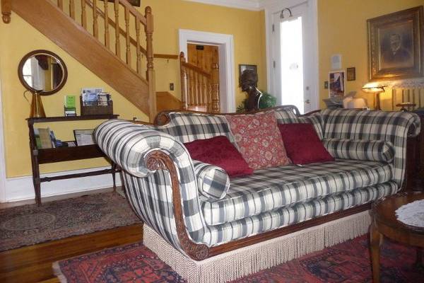 The reception room in the B&B.