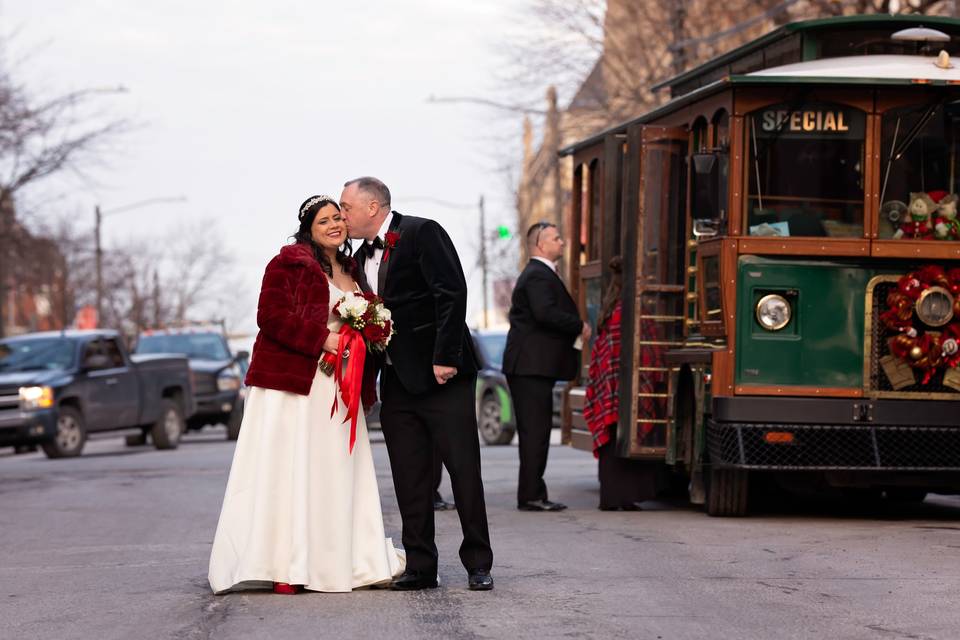 Trolley wedding