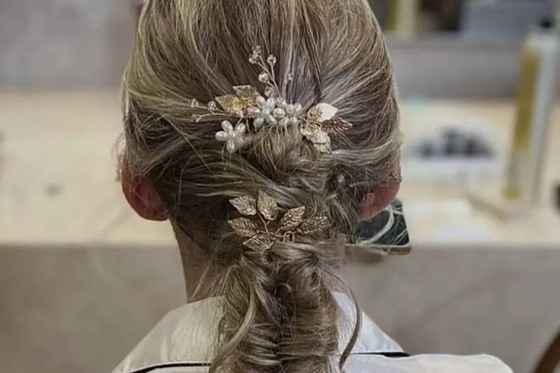 Bride updo