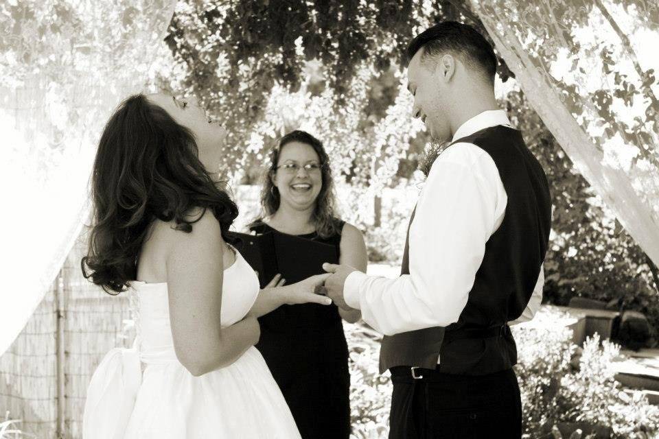 Laughter at the ceremony