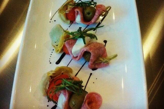 Antipasto SkewersJust one of our amazing passed hors d'oeuvres included in every wedding menu!