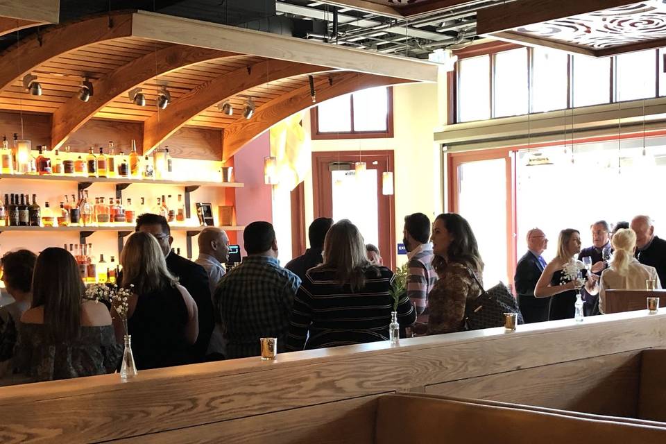 This engagement party did a restaurant takeover for Saturday brunch