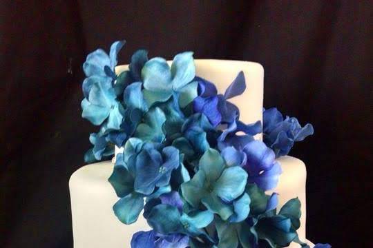 Blue themed wedding