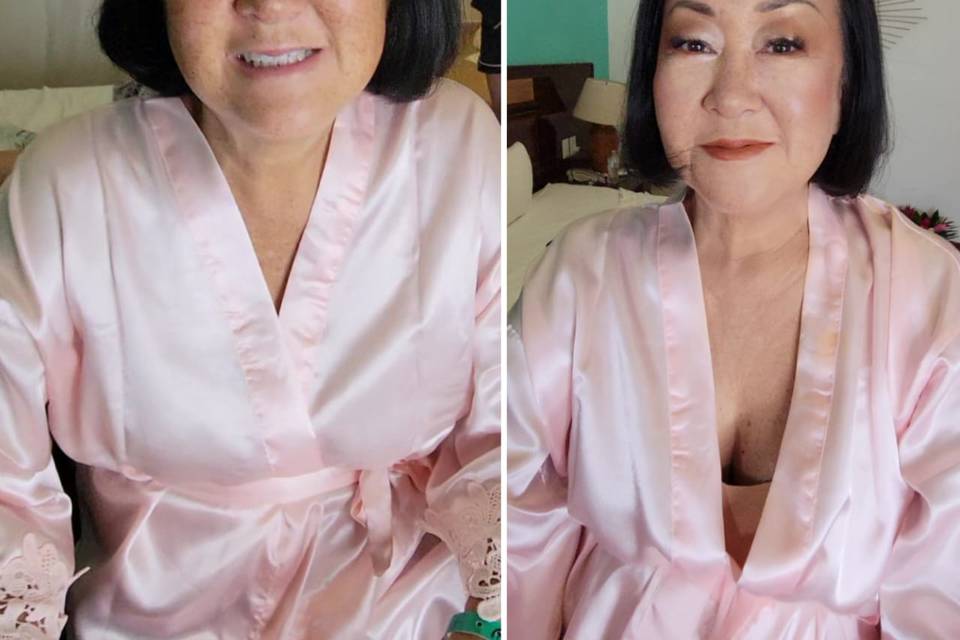 Asian Makeup, Before & After