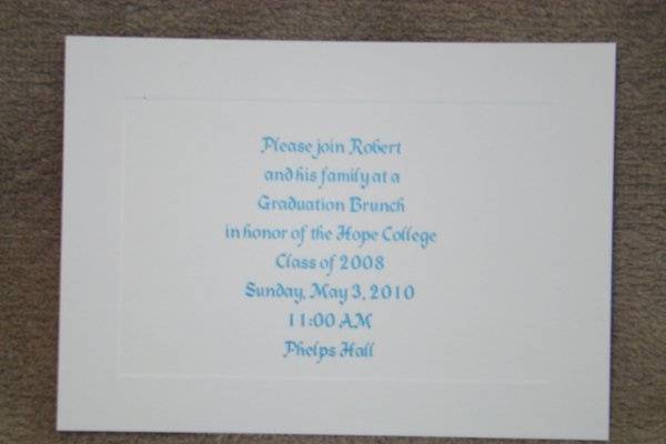 Special Event Printing