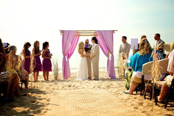 Beach ceremony / officiation