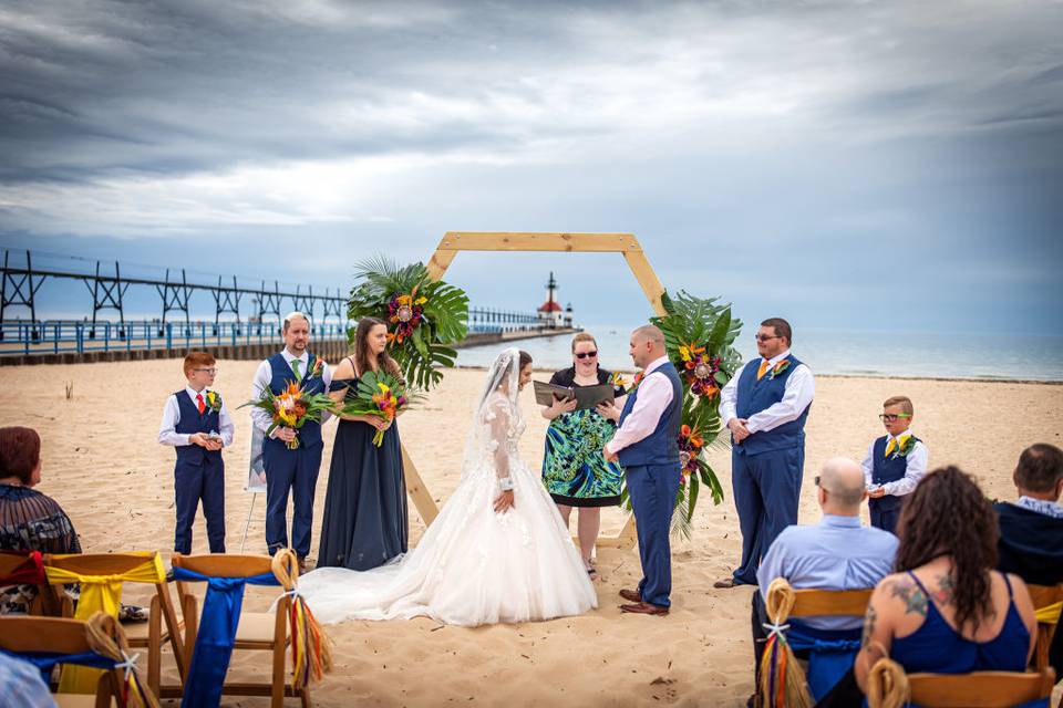 Beach ceremony / officiation