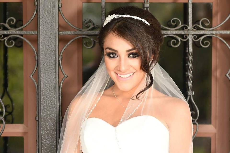 Smiling bride