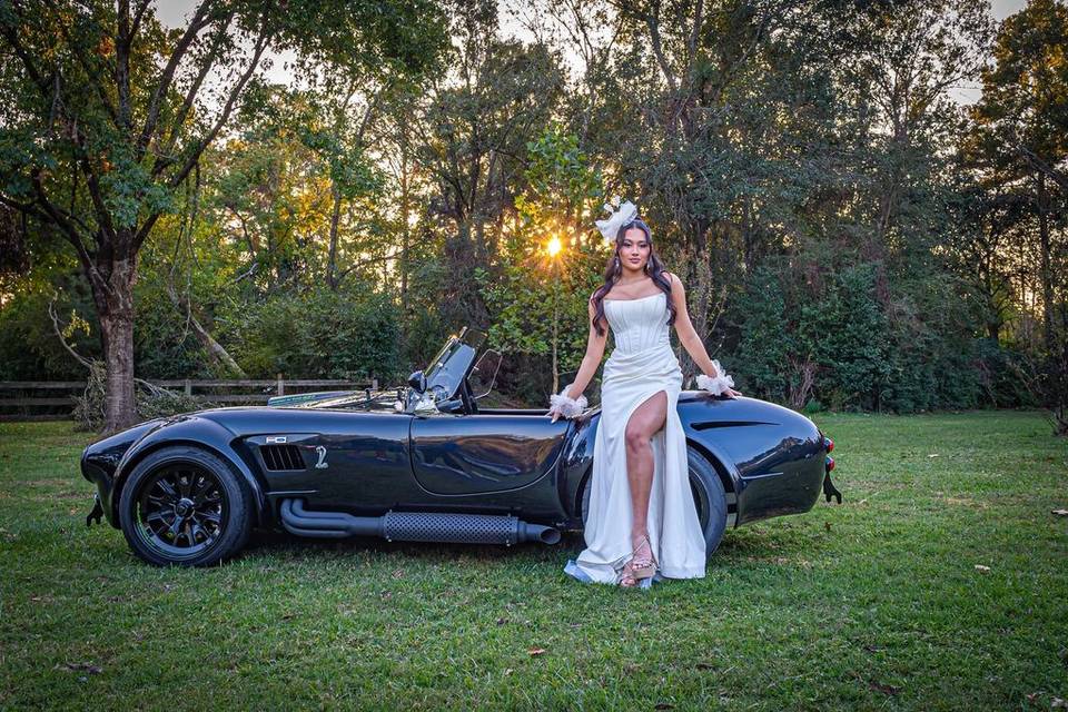 Bride with Emerald Blackout