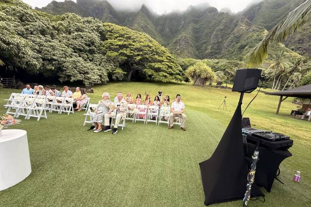 Ceremony Setup @Kualoa Ranch