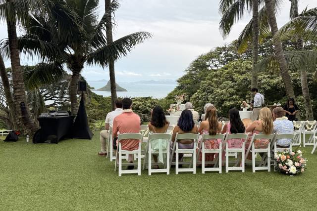 Ceremony Setup @Kualoa Ranch