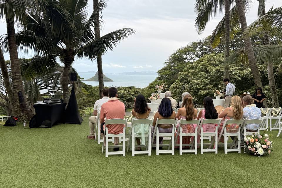 Reception Setup @Kualoa Ranch