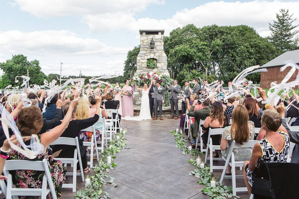 Ceremony outside