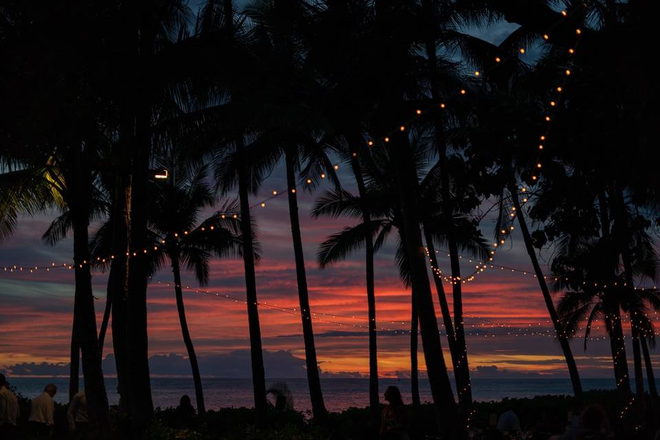 Hawaii Sunset Wedding