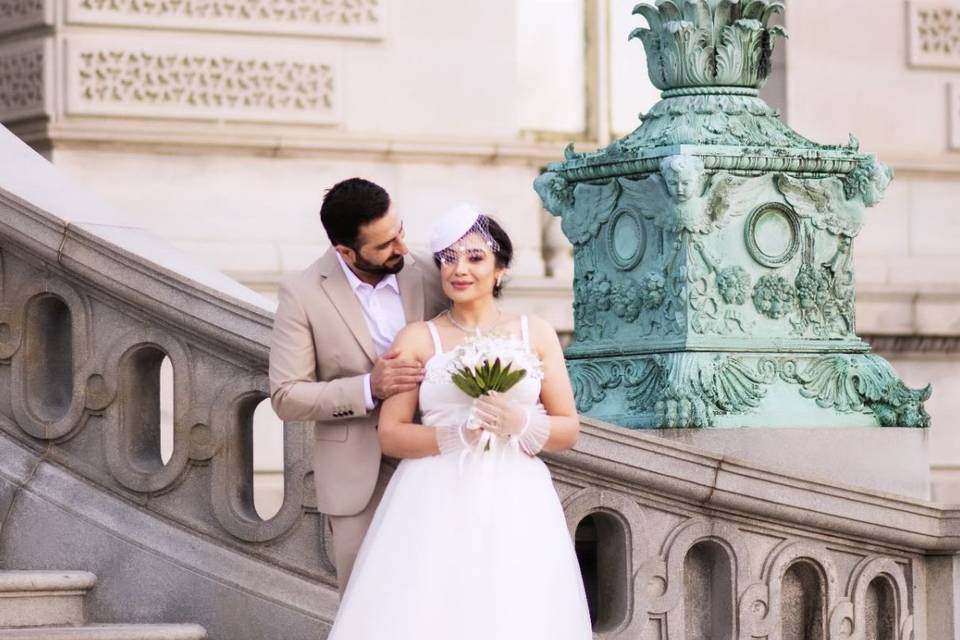 Wedding day photo shoot