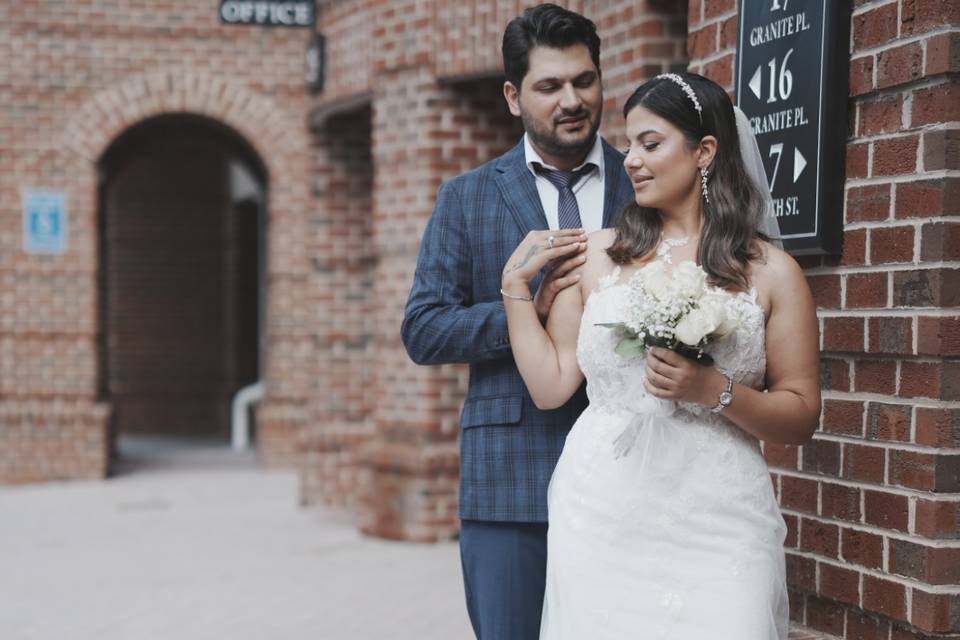 Wedding day photo shoot