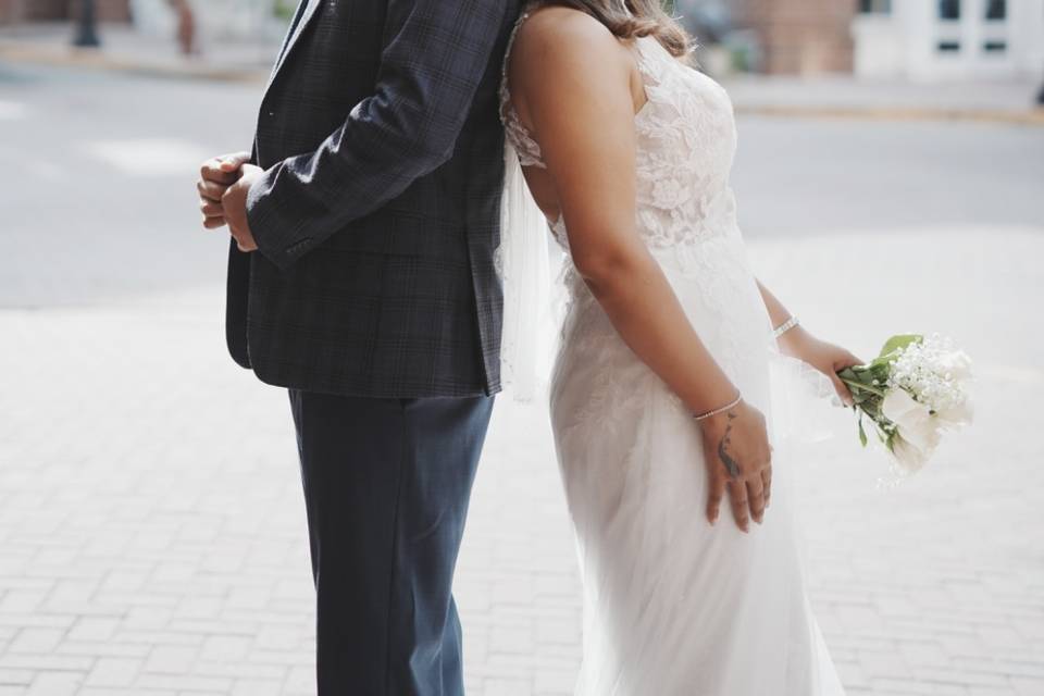 Wedding day photo shoot