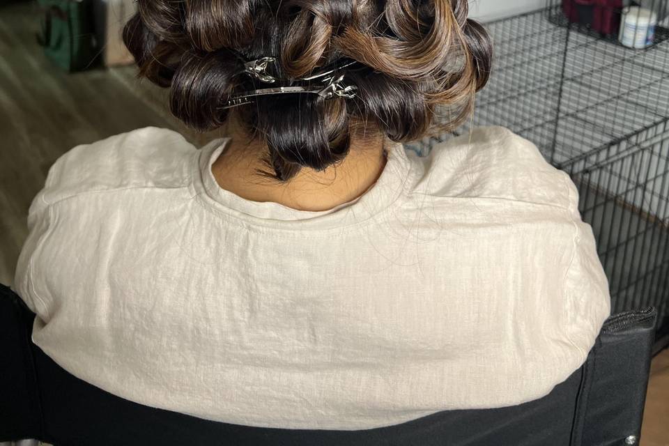 Bridal hair