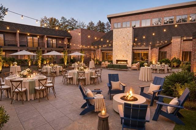 Twilight Courtyard Wedding Reception.jpg