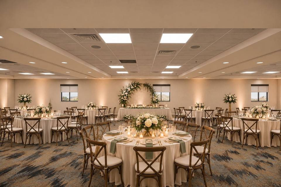 Elegant Ivory Wedding Reception Woodside WW.jpg