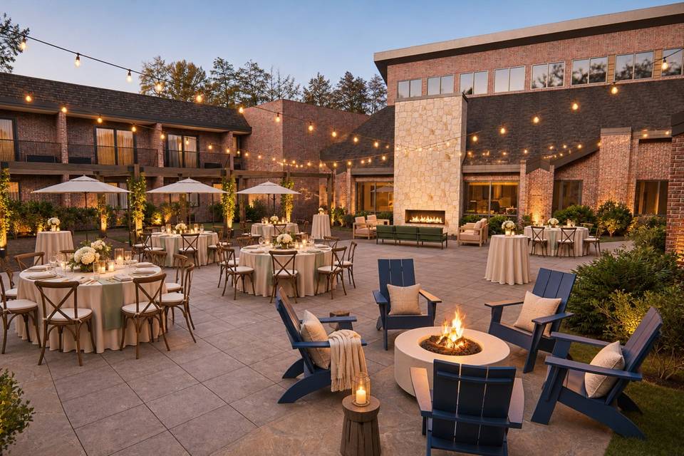 Twilight Courtyard Wedding Reception.jpg
