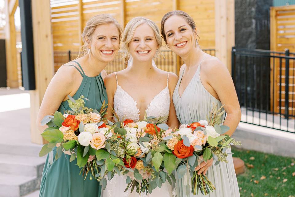 Bride and her Girls